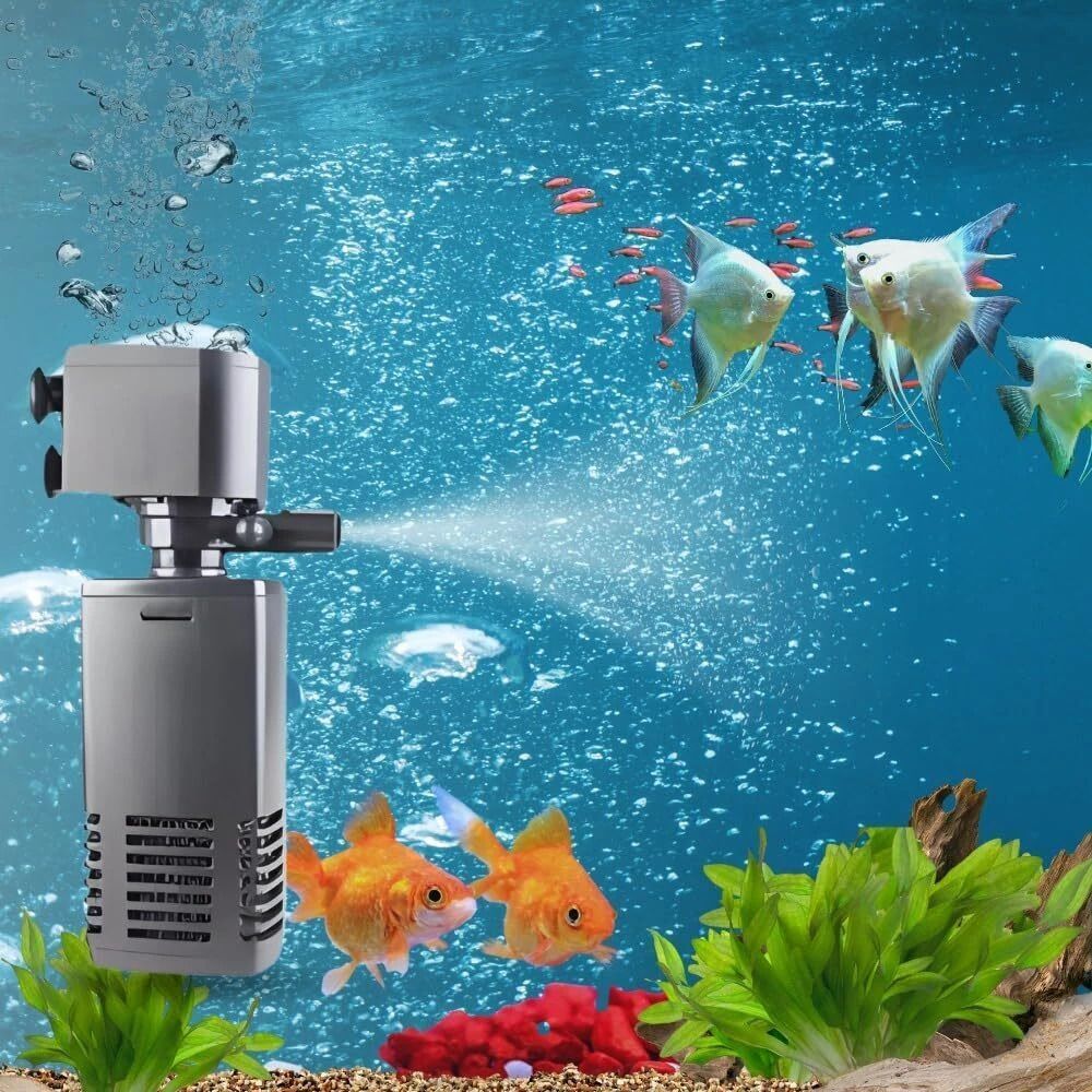 Aquarium PREMIUM Filter Pump 3 in 1 High Power Oxygen Filteration System 1000f Power Aquarium Filter-image-18