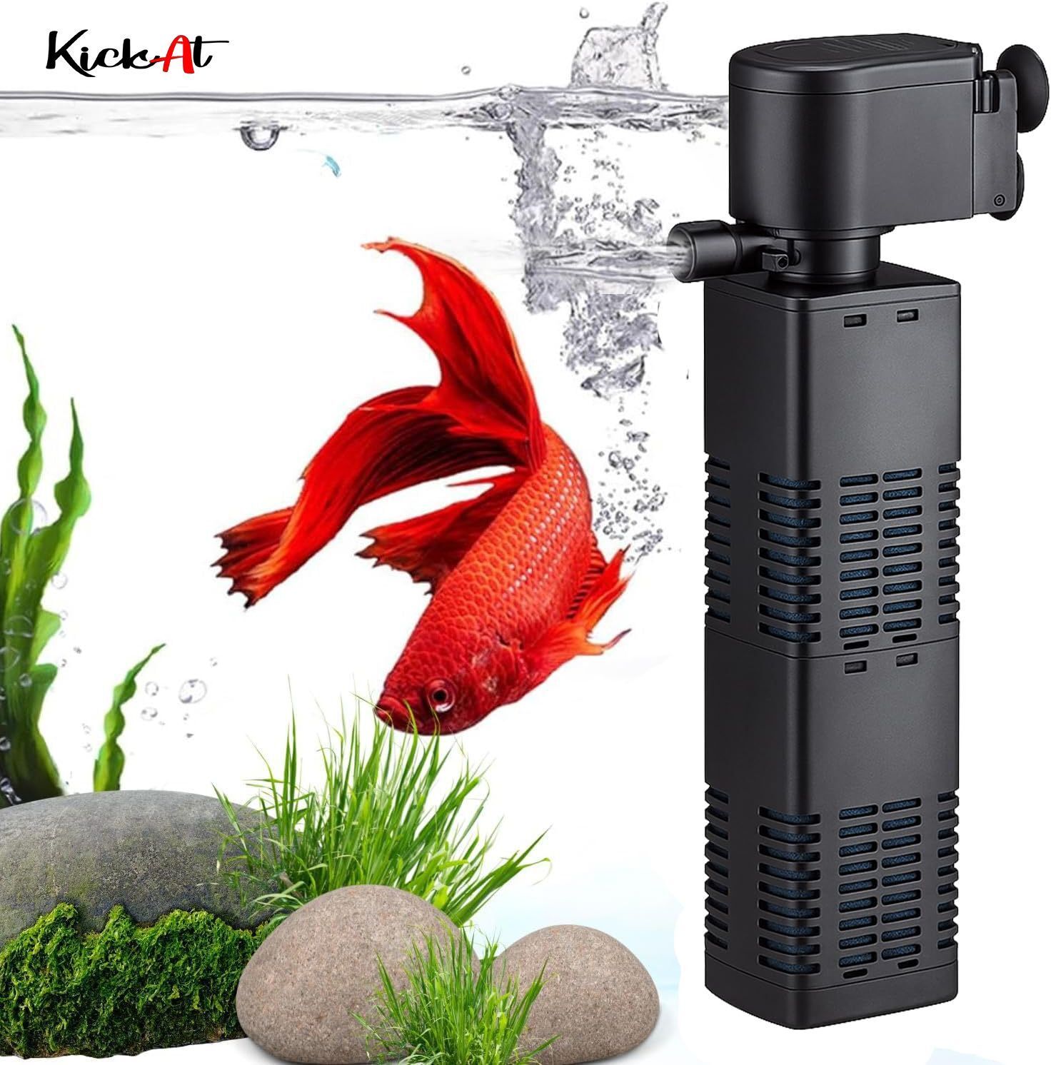 Aquarium Premium Filter Pump 20w (2000 L/H) Oxygen Filteration Power Aquarium Filter-image-15