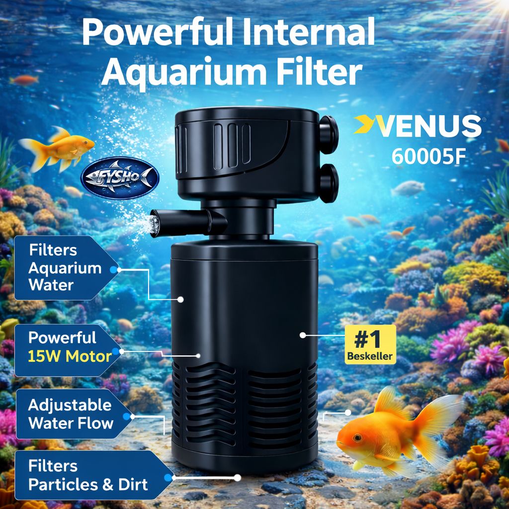 Internal Aquarium Filter Pump with Sponge | Quiet Submersible Fish Tank Filter Power Aquarium Filter-image-21