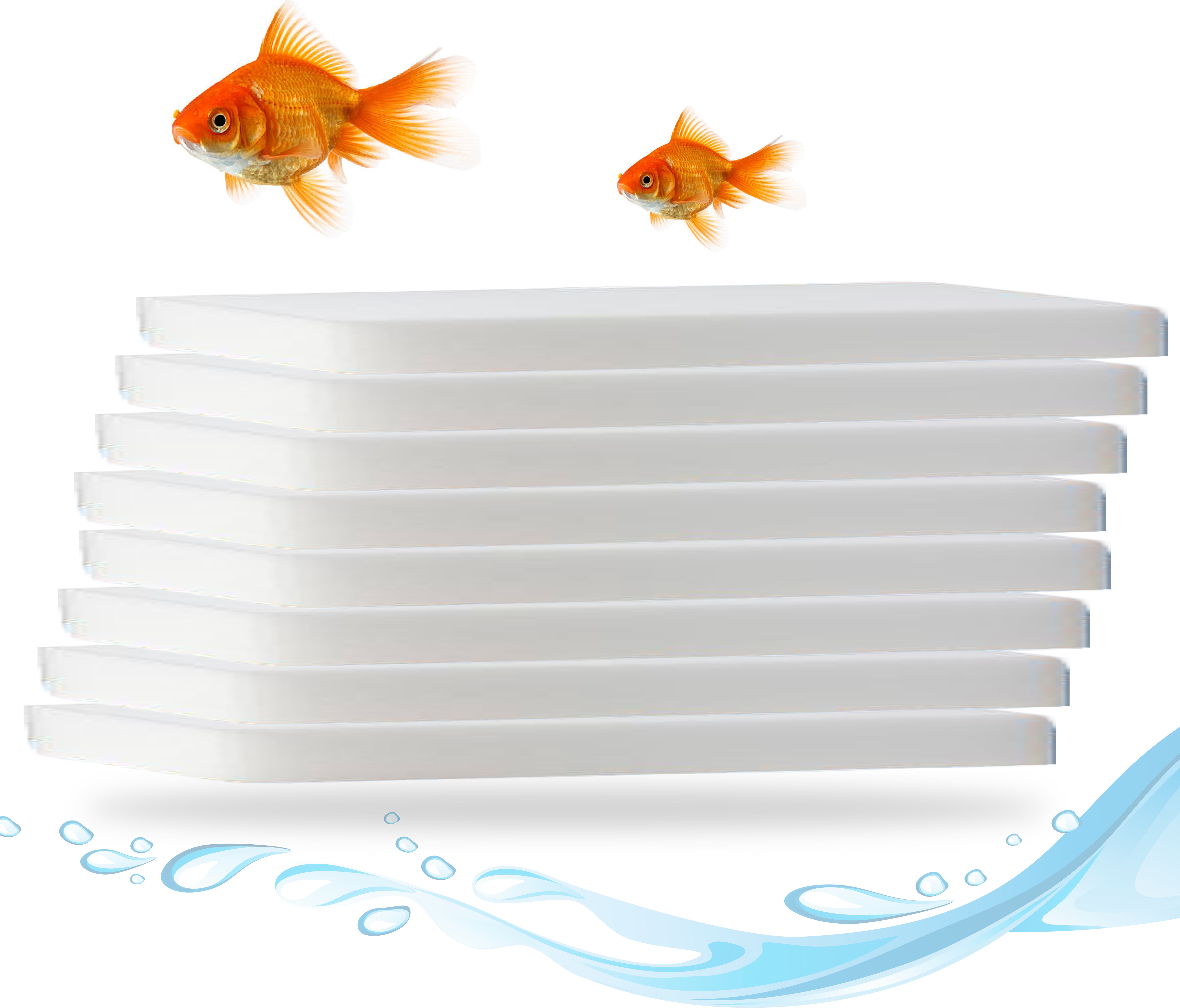 Hallofeed Aquarium Filter Sponges, Set of 8 Pieces Sponge Aquarium Filter-image-7