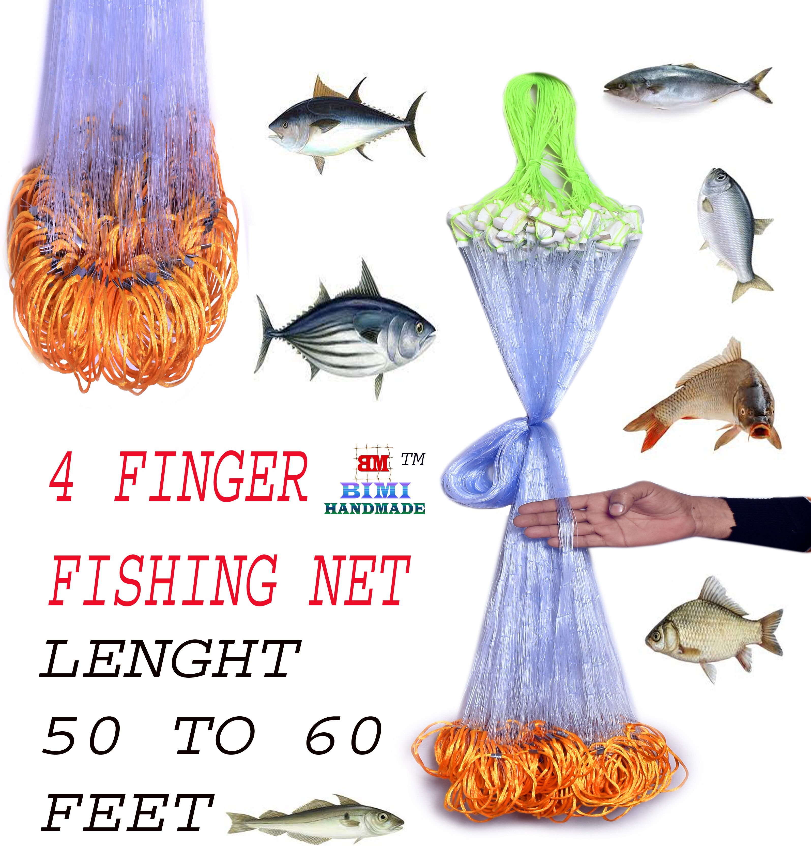 bimi hand made 4 FINGER 87 MM GILLNET SHISHA JAL Aquarium Fish Net-picture-20