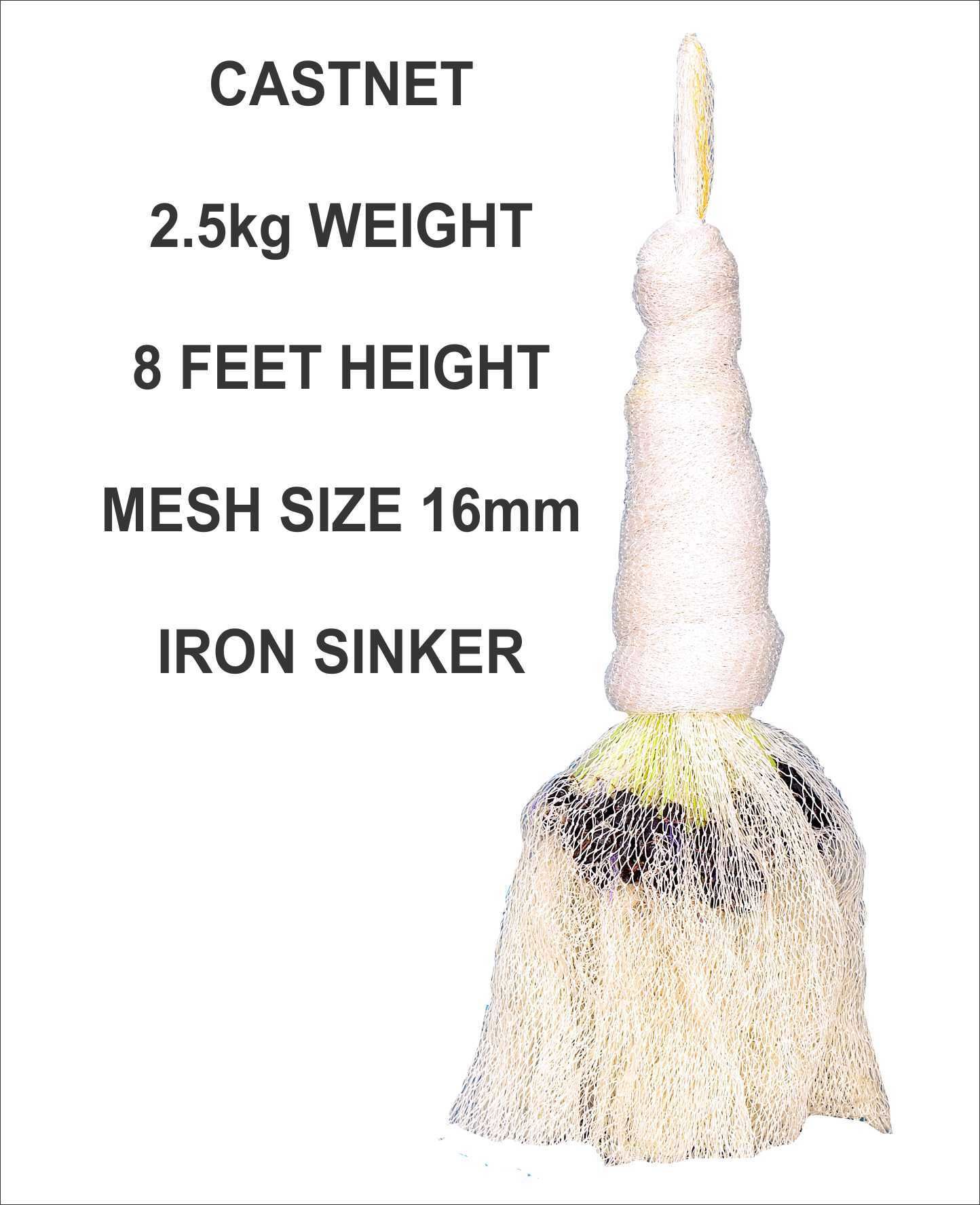 CASTNET 8 FEET HEIGHT 2.5KG WEIGHT Aquarium Fish Net-image-15