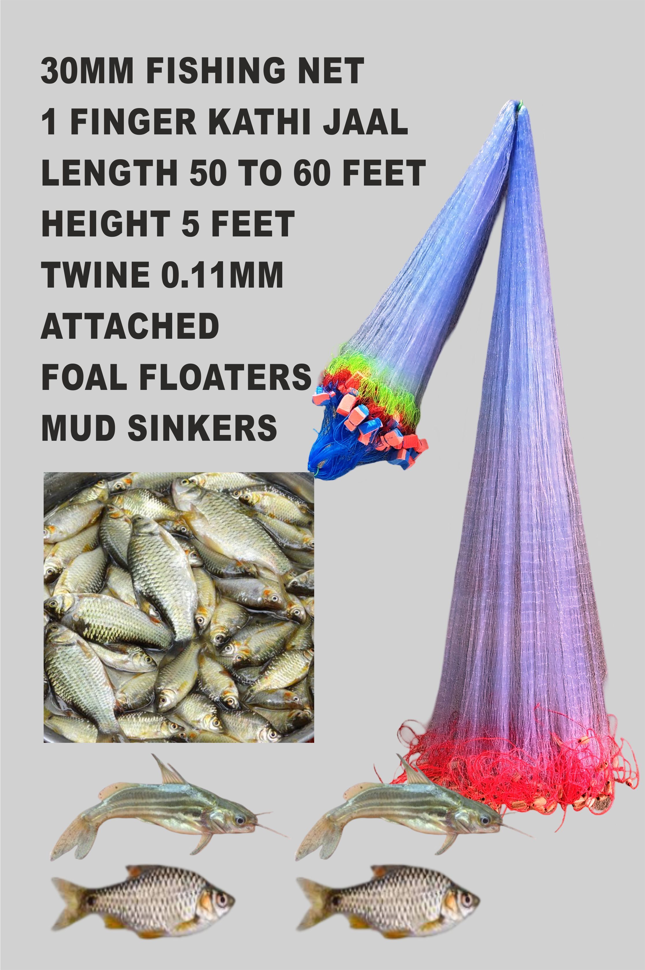 1 finger fishing net mud sinkers Fishing Net