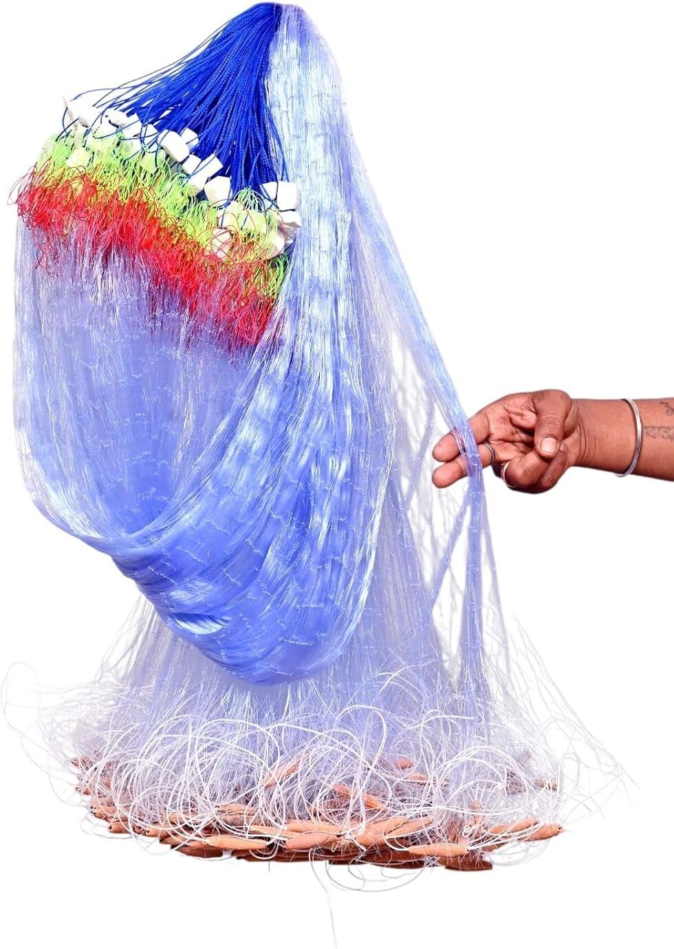 gauri enterprizes 2 Finger Fishing Gill Net Best for Catch Fishing Aquarium Fish Net-picture-14