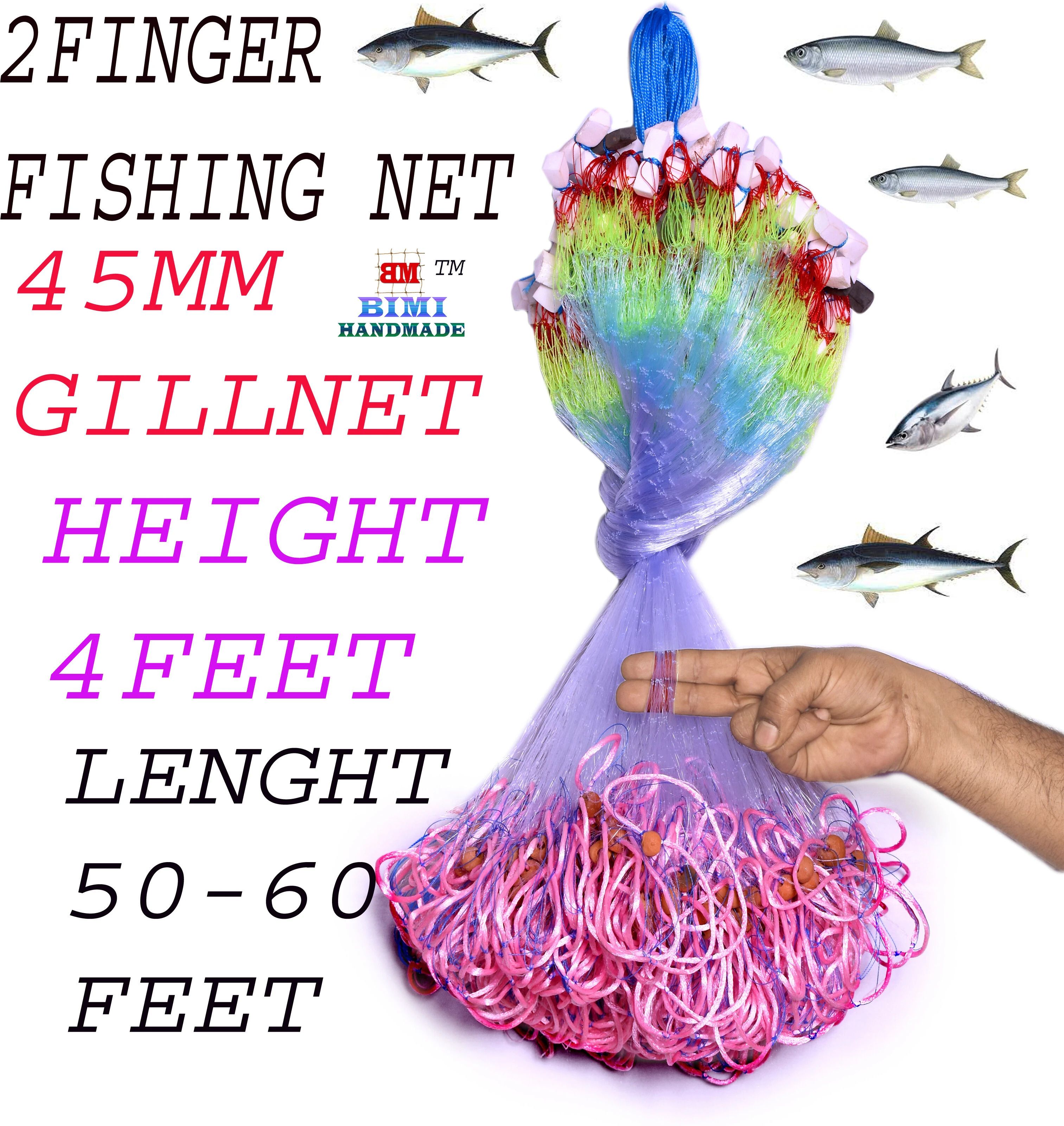 2 FINGER 45 MM CIRCLE SINKER GILLNET Aquarium Fish Net-image-35