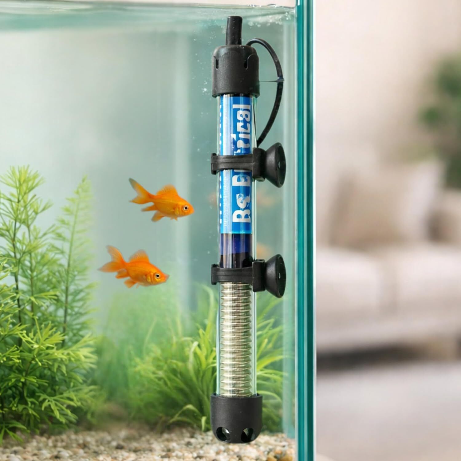 finypetz RS-50W Aquarium Heater | Submersible Glass Heater | Adjustable Temp | 1–1.5 Ft Submersible Aquarium Immersion Heater-picture-10