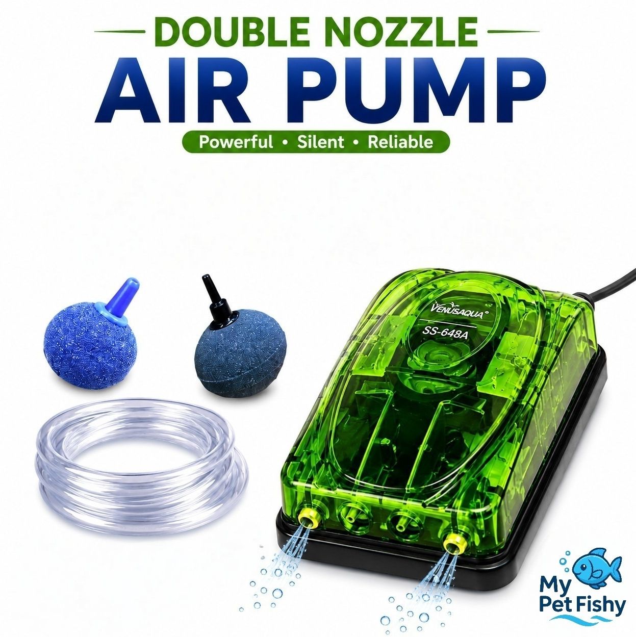mypetfishy SS-648A Air Aquarium Pump-picture-0