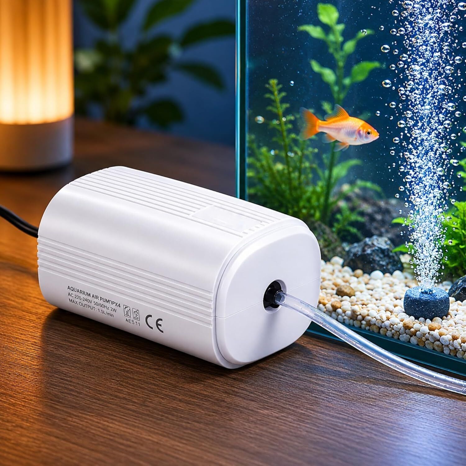 finypetz KE-511 2W Silent Aquarium Air Pump with Air Stone & 2M Tube Air Aquarium Pump-picture-6