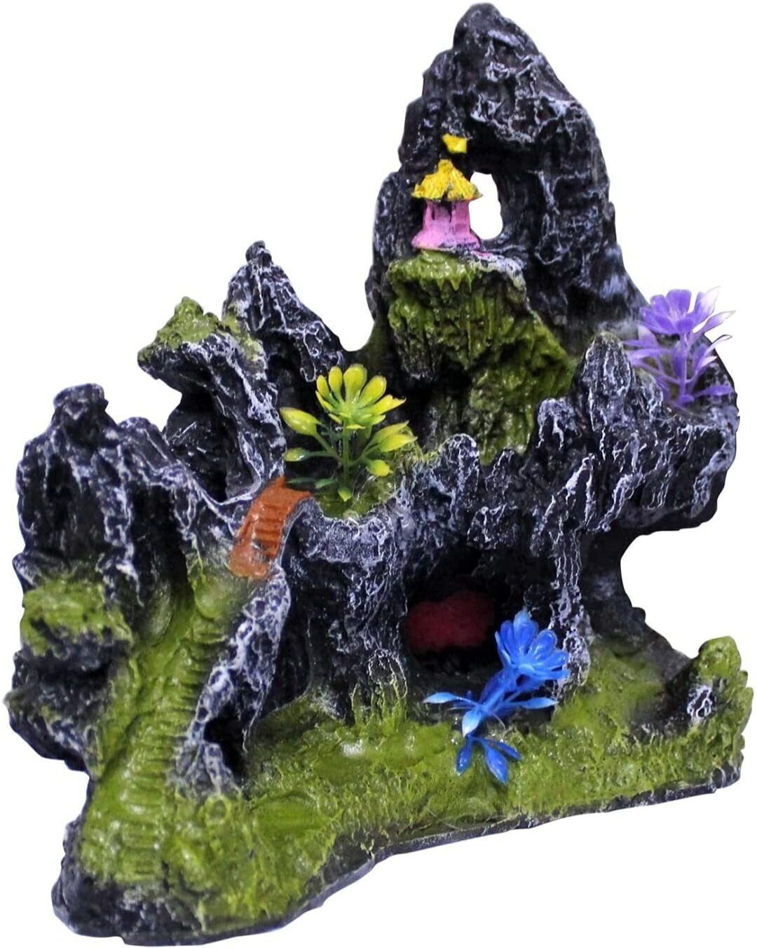 mistletoe Small size mountain view toy for fish tank aquarium Laterite Unplanted Substrate-picture-11