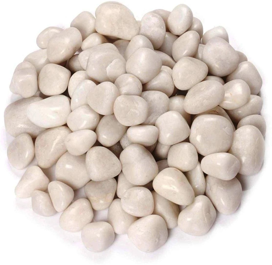 5 kg White Stone for Home, Garden and Aquarium Marble Unplanted Substrate-image-8