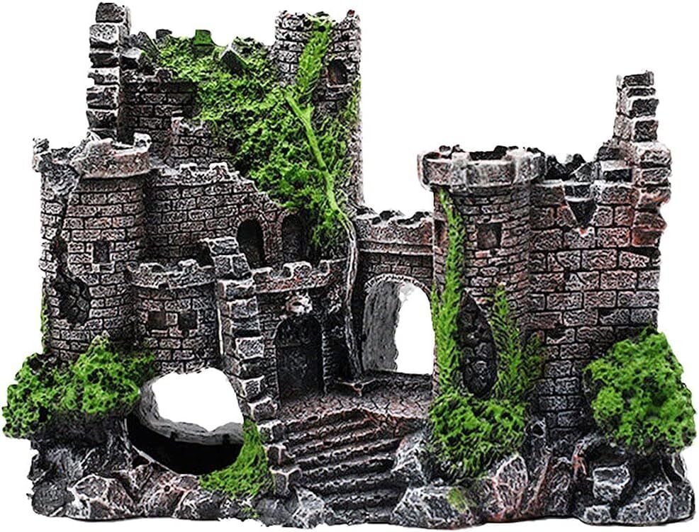 mistletoe Resin Castle - Fish Tank Supplies Accessories, Eco-Friendly Fish Tank Laterite Unplanted Substrate-picture-25