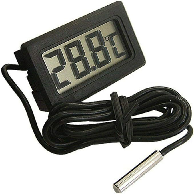 Mini Thermometer Hygrometer, Embedded LCD Digital Temperature Humidity Meter Aquarium Thermometer-image-31
