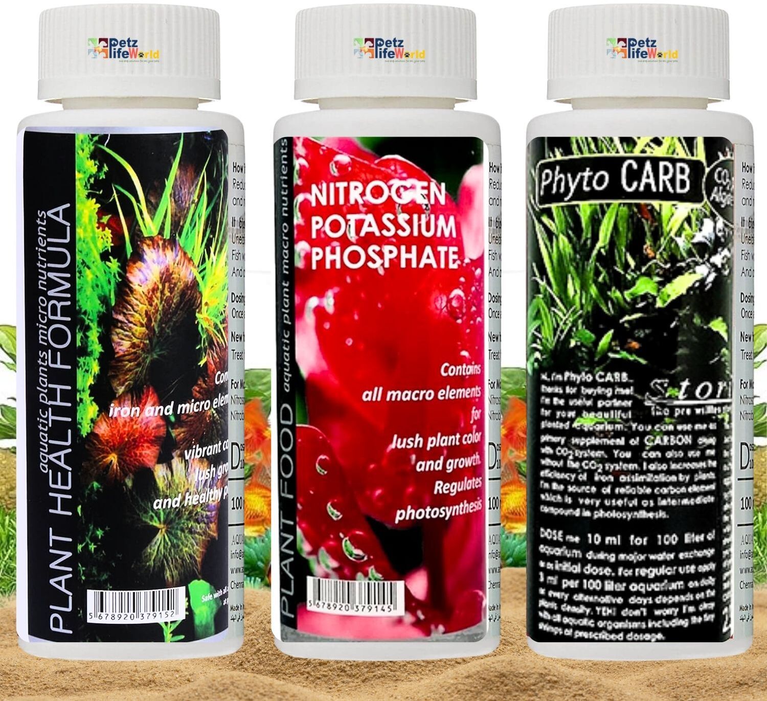 vayinato AR (Pack of 3*120ML) Plant Health Formula, Plant Food & Phyto Carb Aquarium Tool-picture-10
