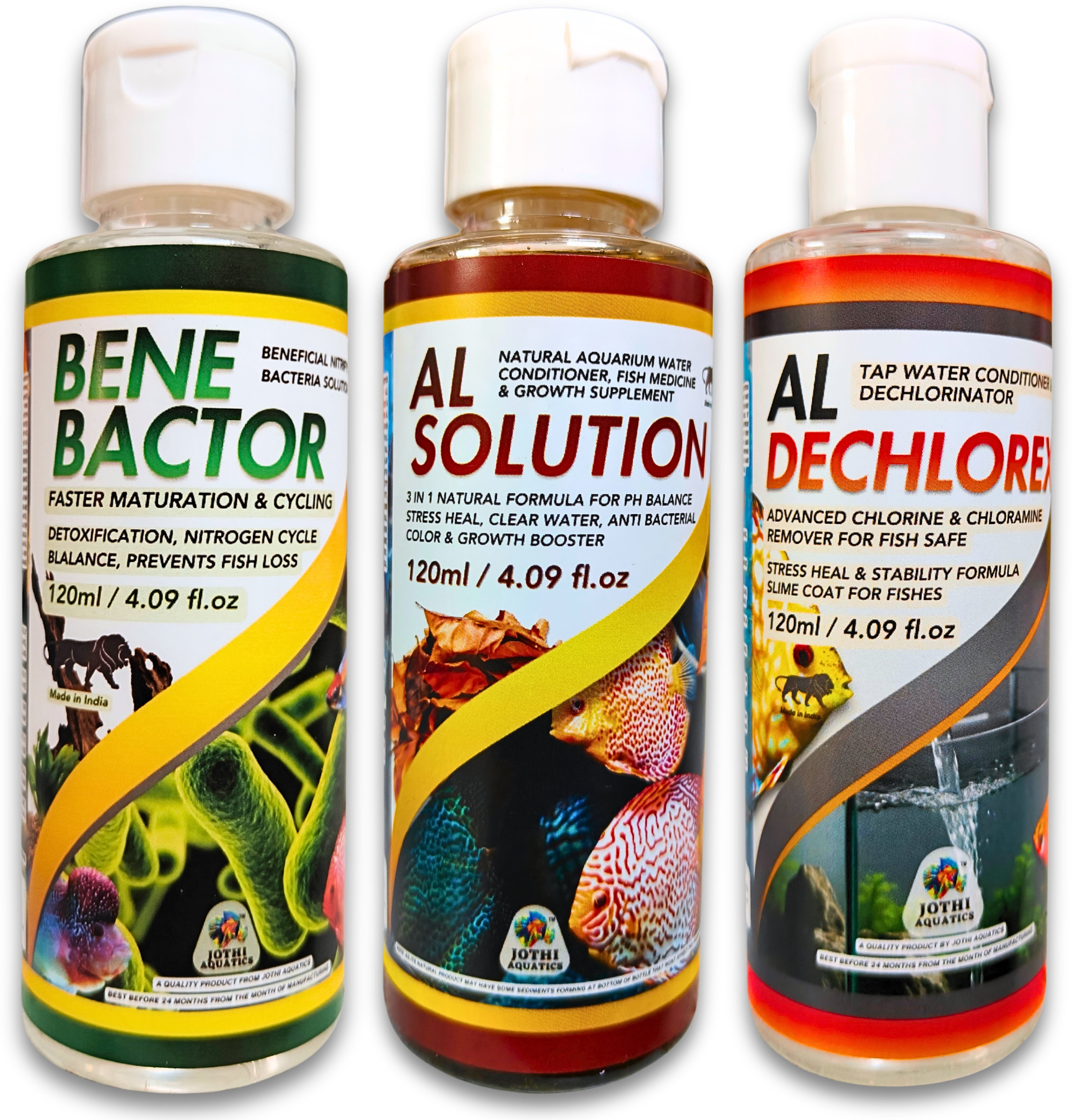 Aquarium Starter Kit | AL Solution + Dechlorex + Bene Bactor | 3 * 100ml Aquatic Plant Fertilizer-image-24