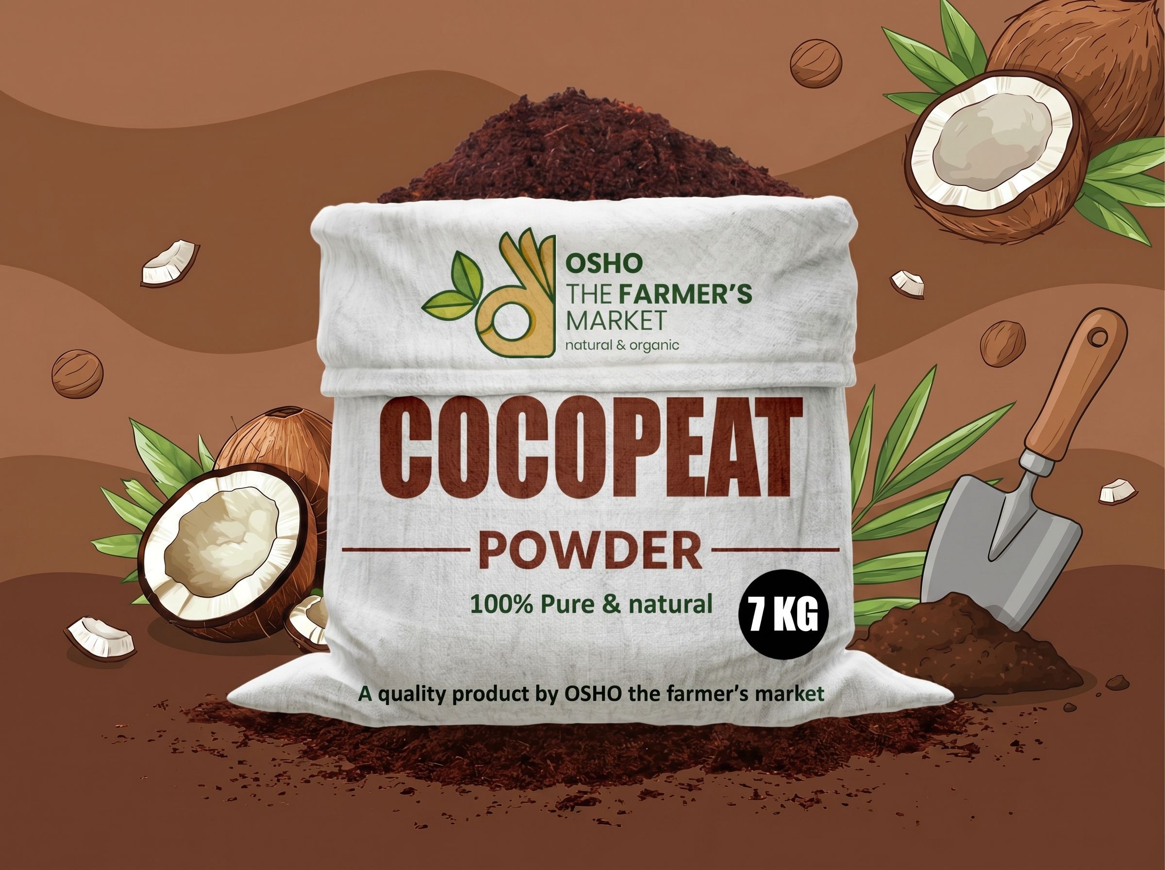 terrads 7kg Organic Cocopeat Powder Coconut Coir Growing Medium for Home Terrace Plants Aquatic Plant Fertilizer-picture-16