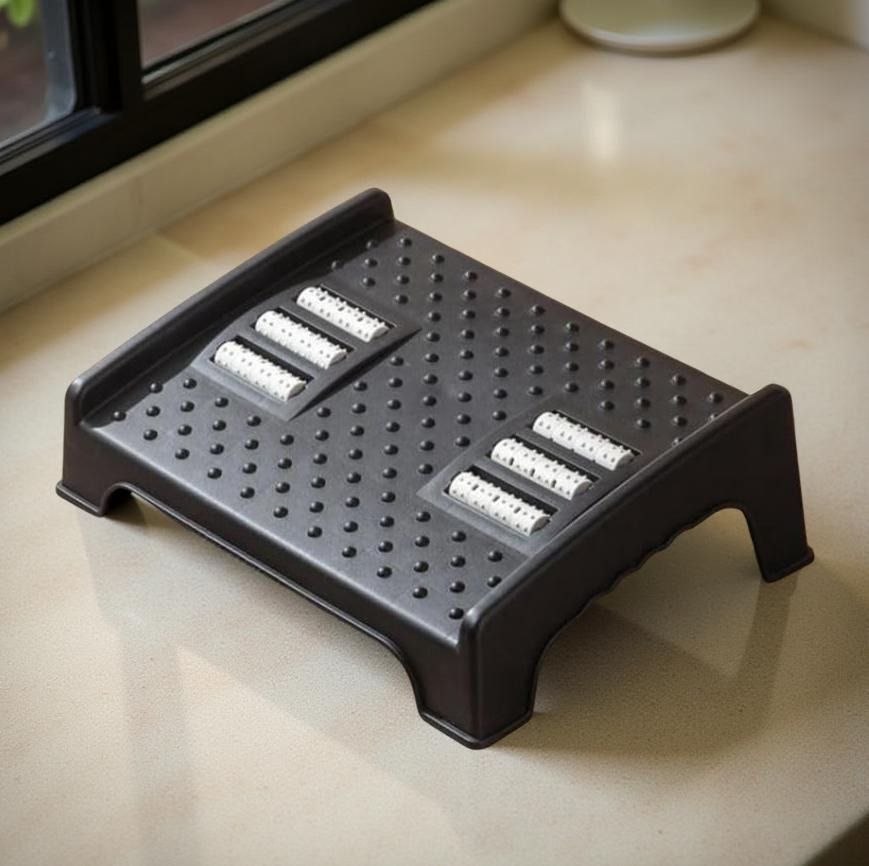 Underdesk Foot Rest for Office Chair, Massage Points and Roller Non-Slip Base Archery Fletch