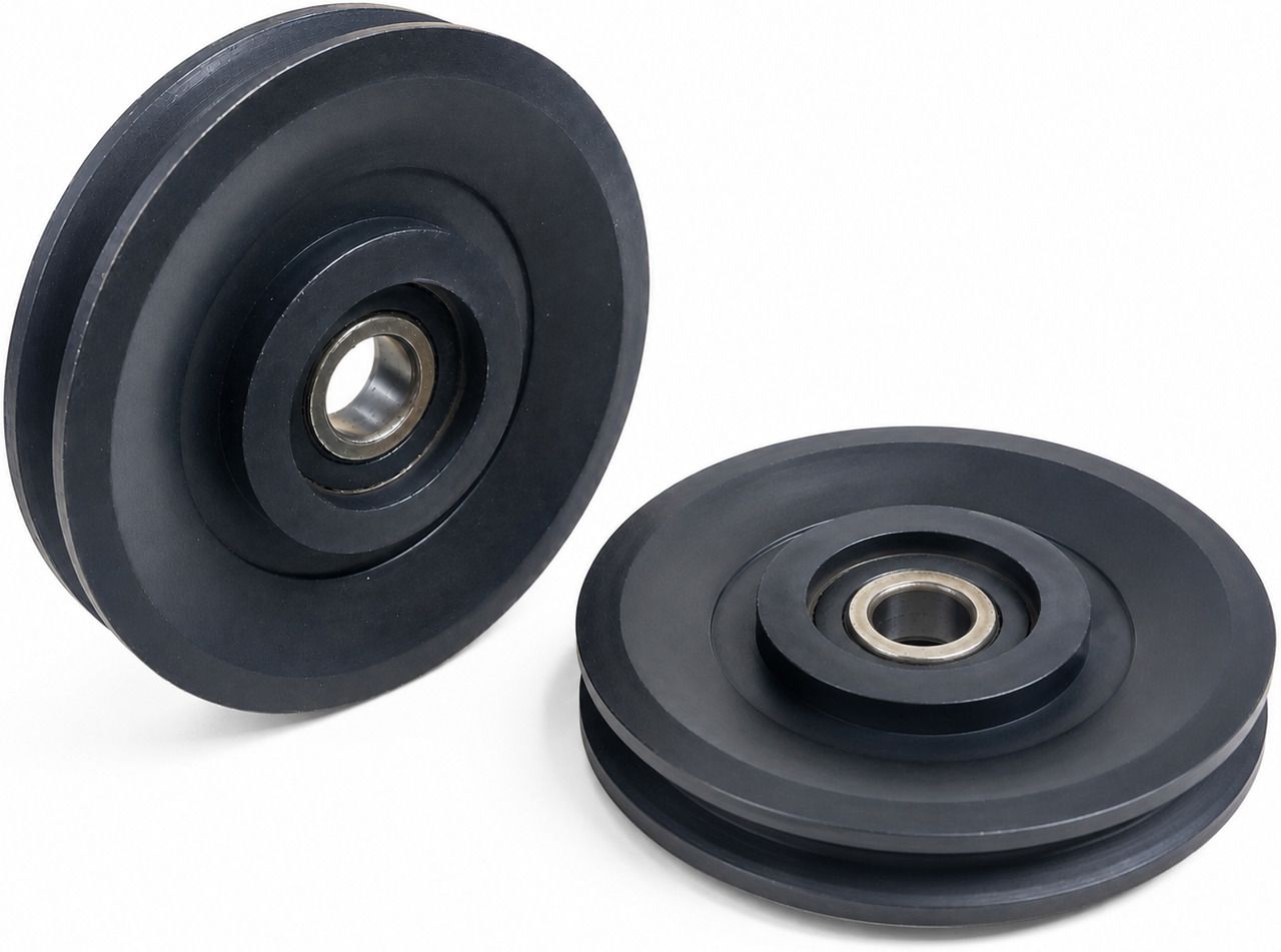 singhal industries Gym Machine Pulley Size .4 Inch Color ( Black) Pack of 2 Archery Fletch-picture-35
