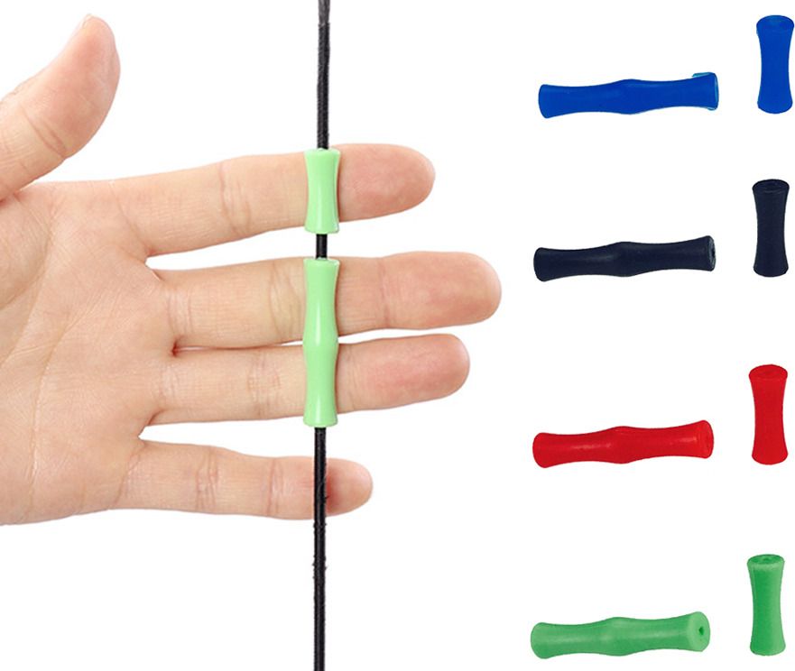 Green Silicone Bow String Hand Protector Finger Saver Guard Archery Fletch