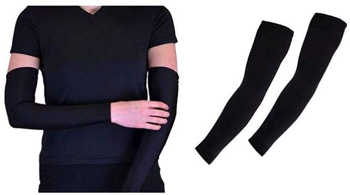 Elbow Guard Hand Gloves Arm Sleeves Gym Sports Gloves for Sun Burn Driving Gloves-image-24