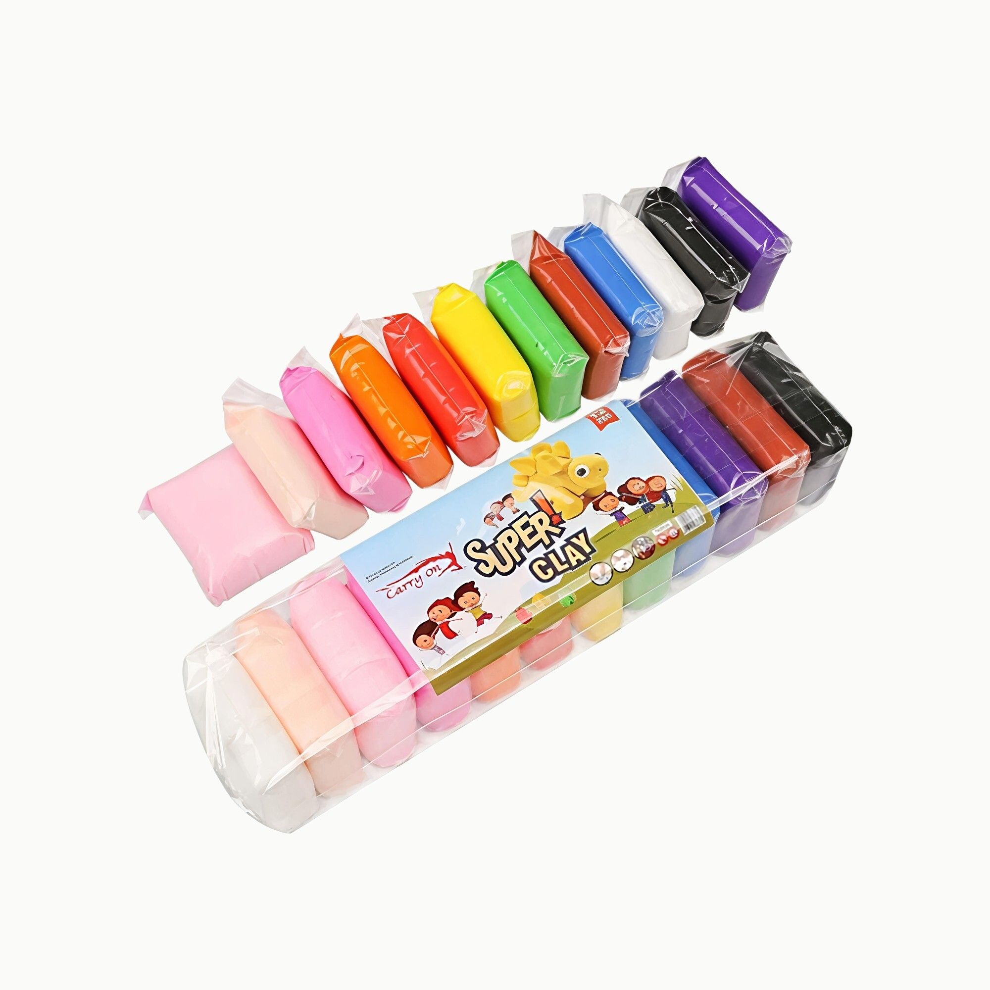 Soft Clay Air Drying|24pcs Pack With 3 Tools|Kids Molding Clay Toys Kit Art Clay-image-33