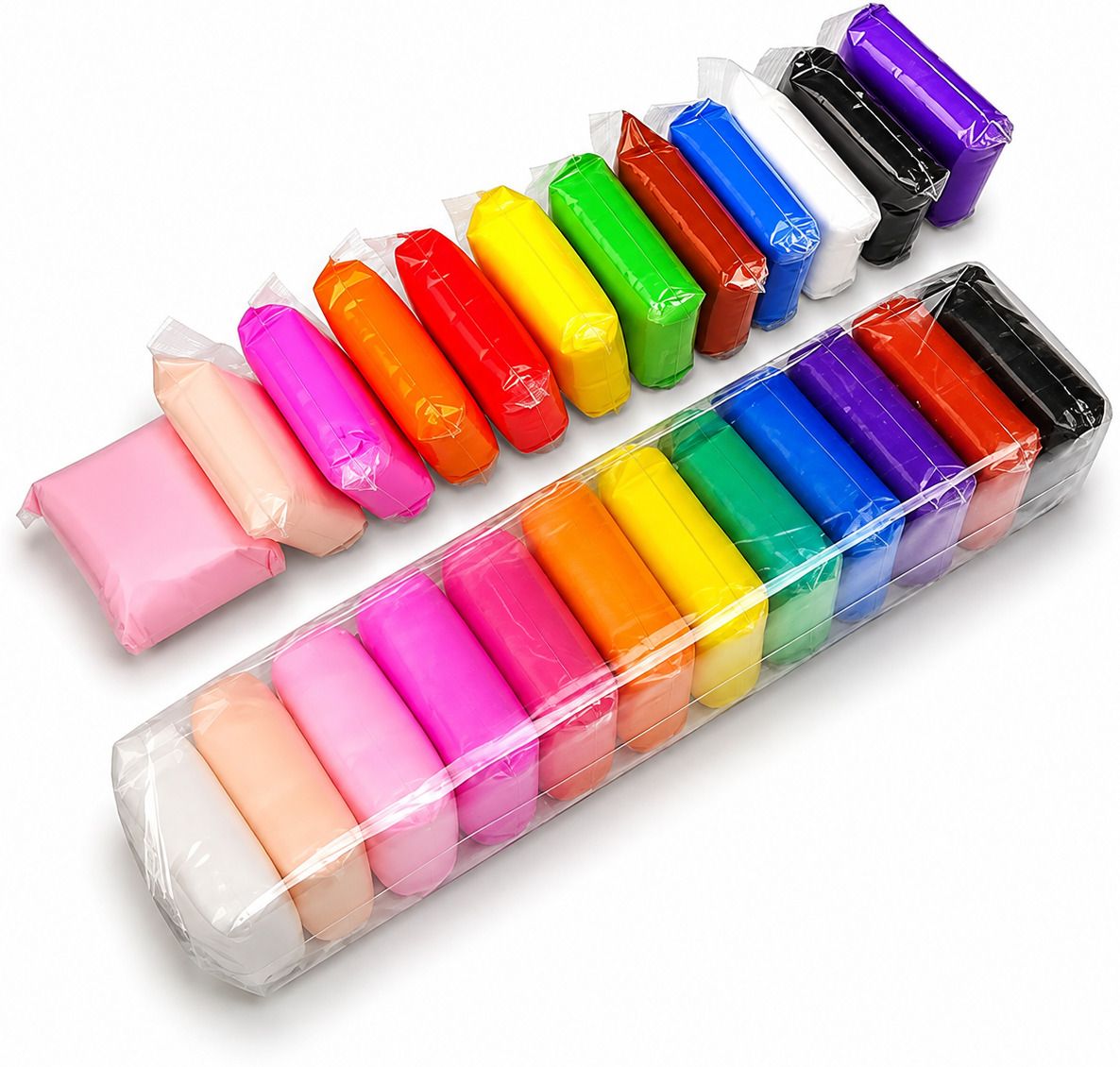12 Colors Air Dry Modeling Clay for Kids Art, School Art Clay-image-46