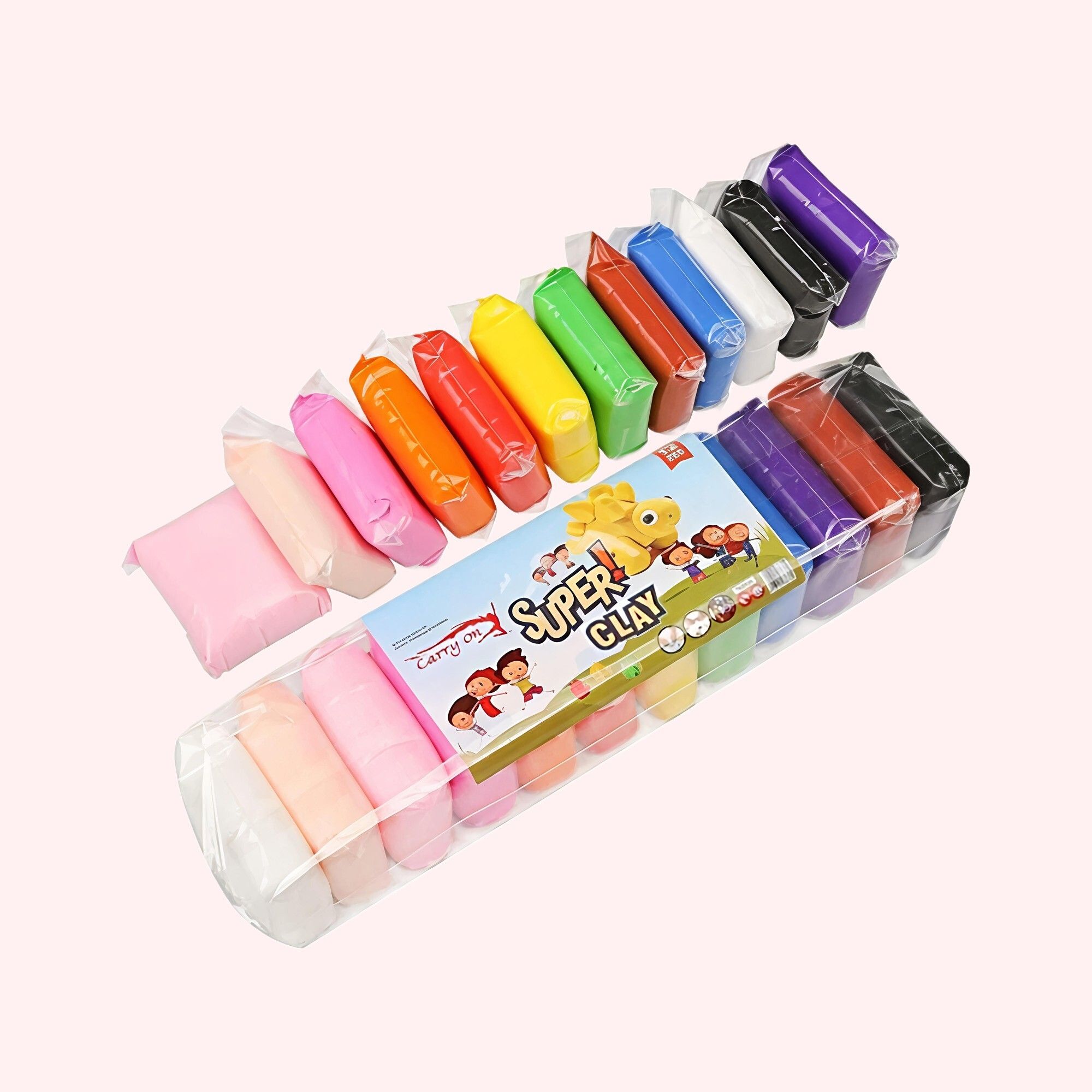 Kids Toys Clay Set | 12pcs 3 Tools | Soft Play Clay Kit for Girls Art Clay-image-39