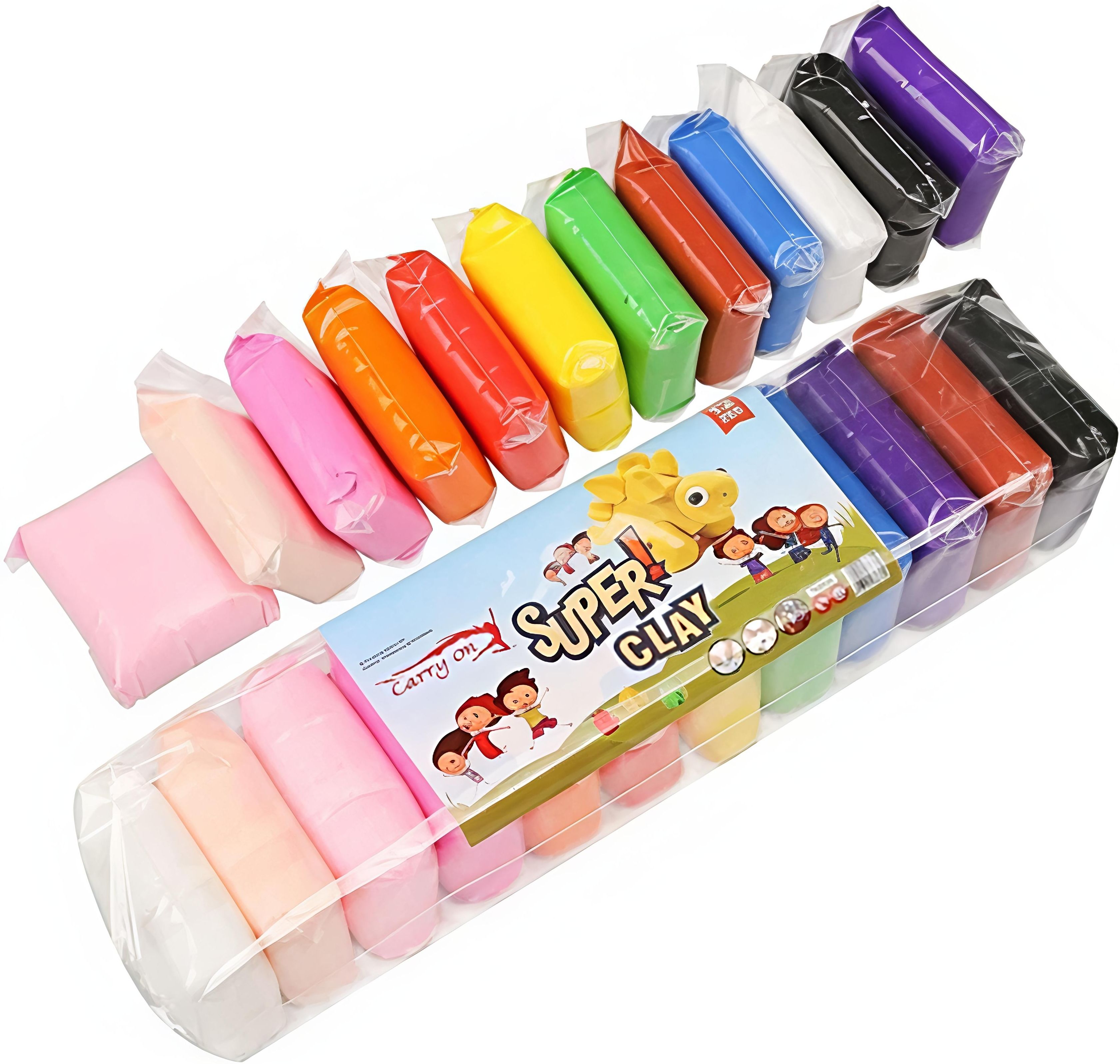 Clay for Kids in Box | 12pcs 3 Tools | Super Soft Play Clay Kit Art Clay-image-13