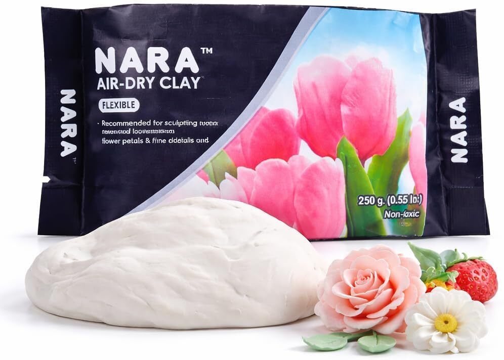 Air Dry Clay 250g White Flexible Modelling Clay for Art Craft & DIY Projects Art Clay-image-13