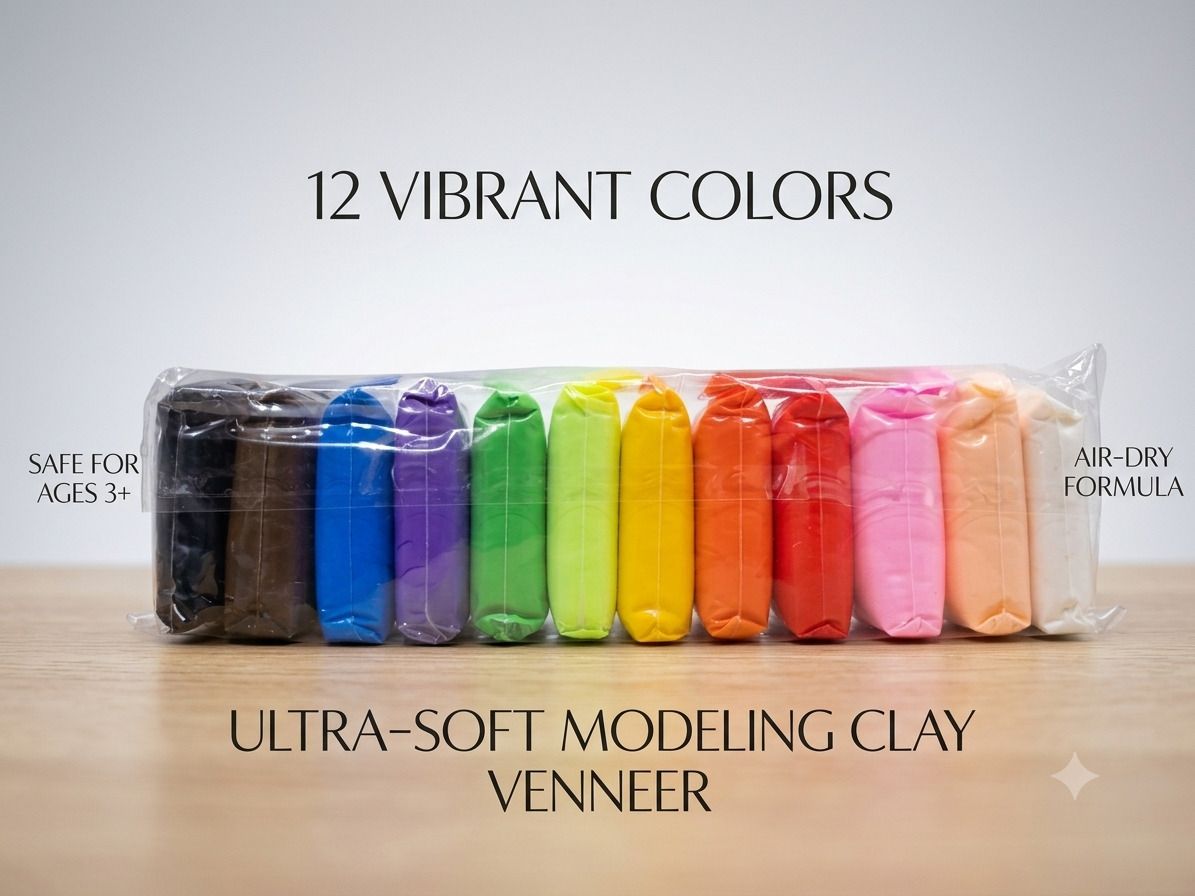 vespr Ultra Soft Air Dry Modeling Clay 12 Piece Art Clay-picture-27