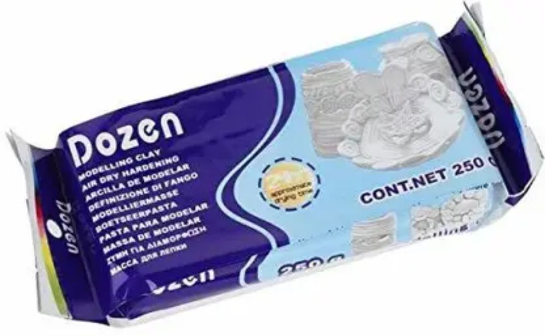 Dozen Air Dry White Clays for Art, Sculpting & Kids' Projects Art Clay