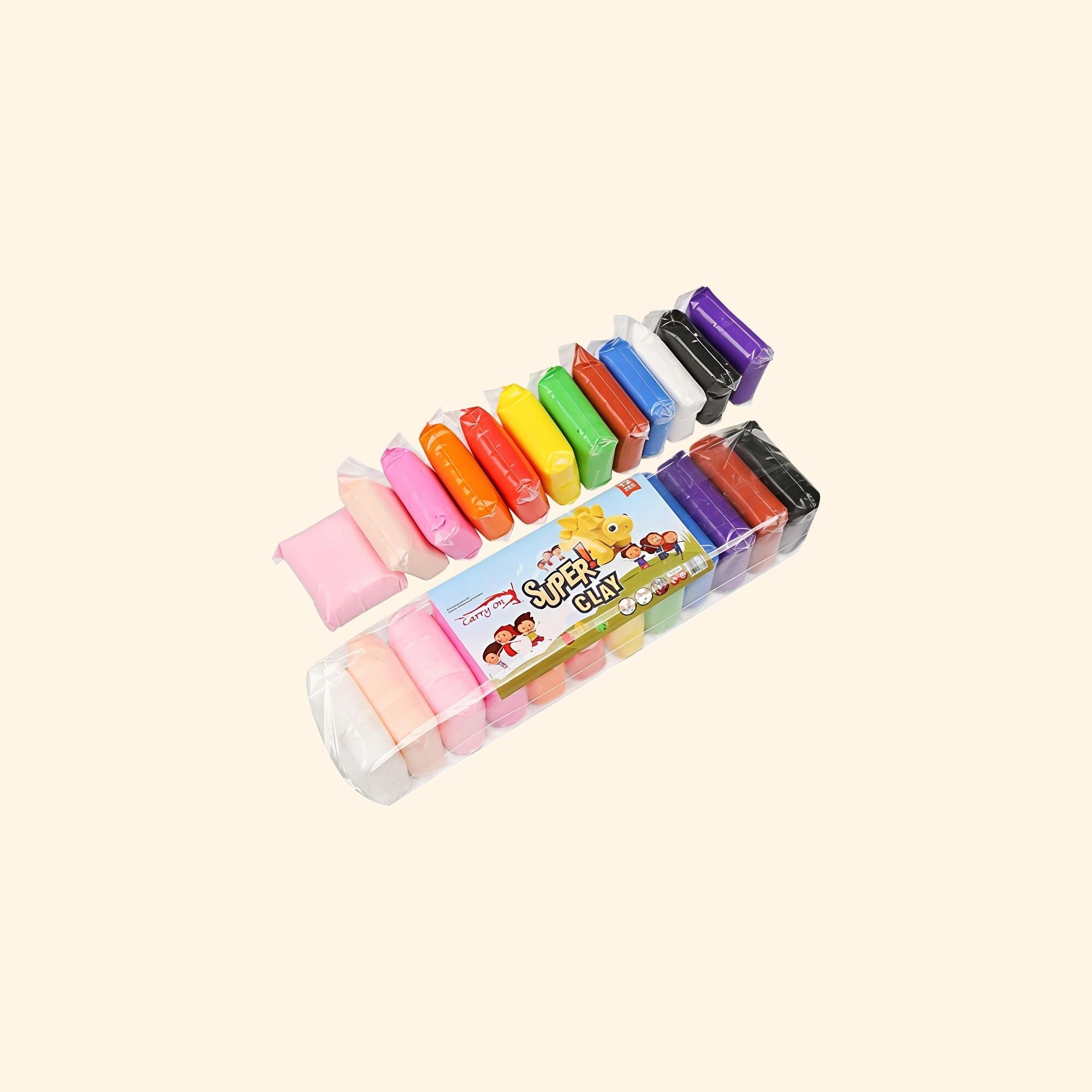 piyova Kids Play Clay Set | 12pcs 3 Tools | Super Soft Art and Craft Kit Art Clay-picture-10