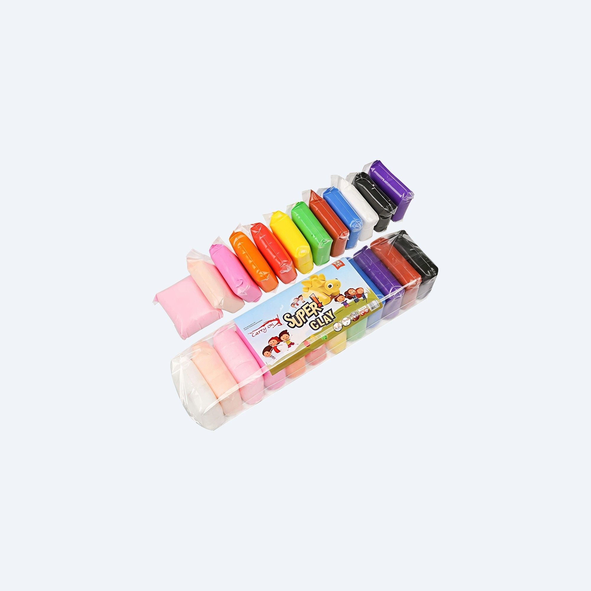 Super Soft Clay Kit | 12pcs 3 Tools | Kids Playing Clay Toys Set Art Clay-image-19