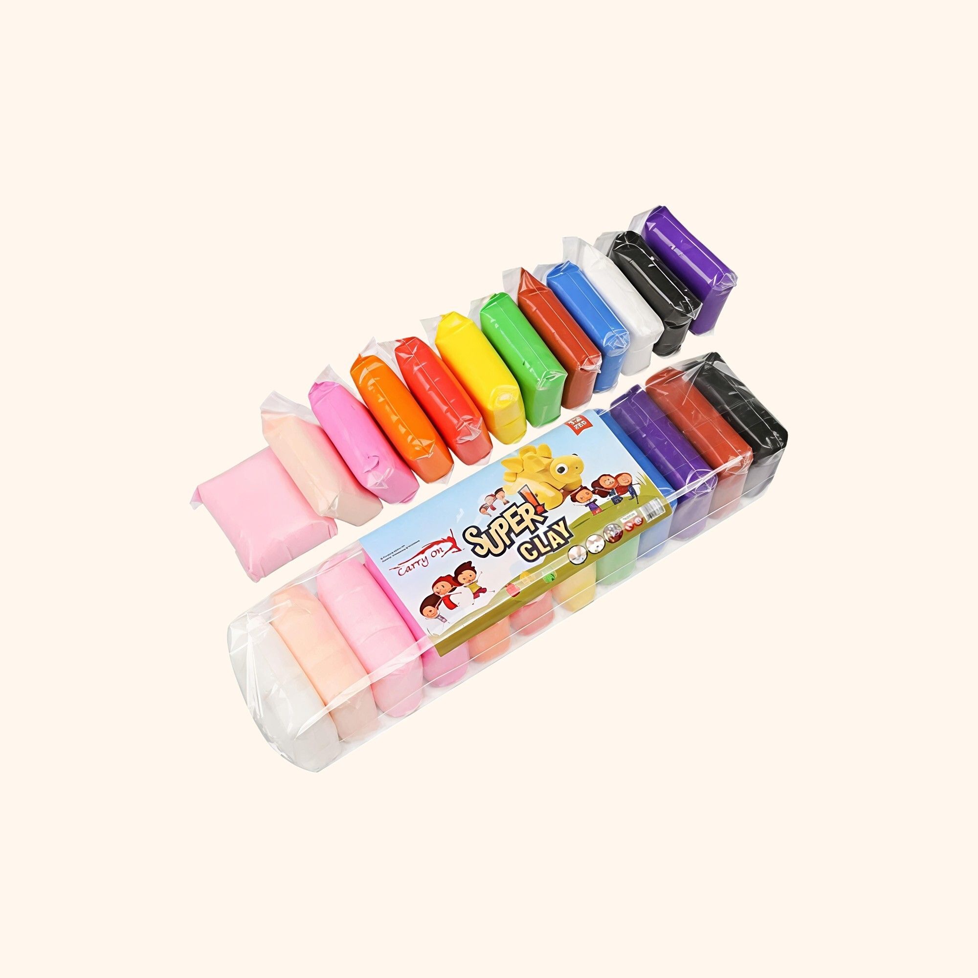 Art & Craft Kit for Kids | 12pcs 3 Tools | Soft Clay Creative Toy Art Clay-image-32