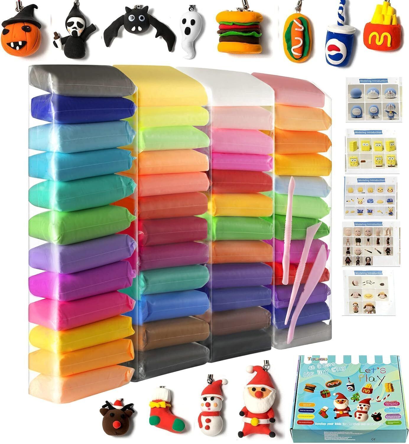Air-Dry Clay-Pack Of-24 For Kid's Art Clay