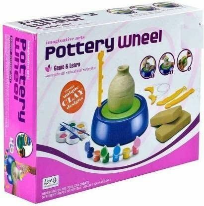 amaflip Art Pottery Wheel Set for Kids | Pottery Wheel for Kids with Clay |-picture-11