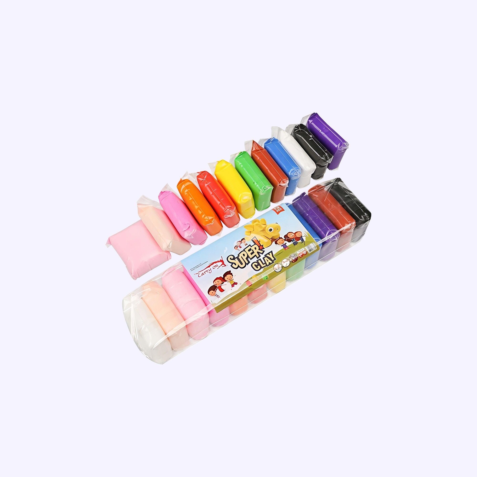 Clay Tools Kit with Clay |Pack of 24pcs with 3 Tools | Kids Art Activity Set Art Clay-image-20