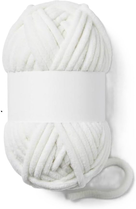 rudra White Velvet Knitting Wool 200 Gram Soft Chunky Yarn for Crochet Projects-picture-18