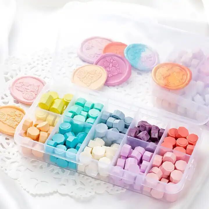 Colorful Wax Seal Beads - 10 Colors Sealing Wax Beads for Stamp Seals-image-16