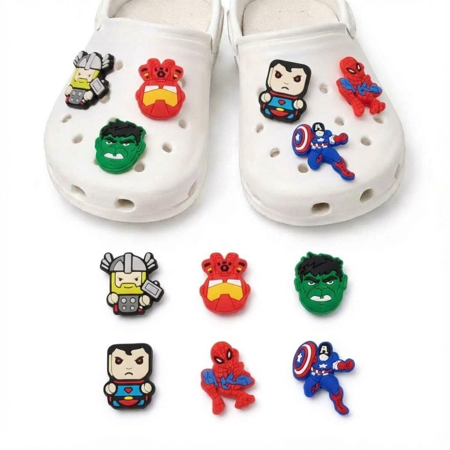 funblast 12 Pcs Cartoon Design Shoe Decoration Charms for Crocs,Sandals, Wristbands-picture-12