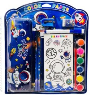 pmw Color Paper All-in-1 Kids Art Set with Space Theme-picture-32