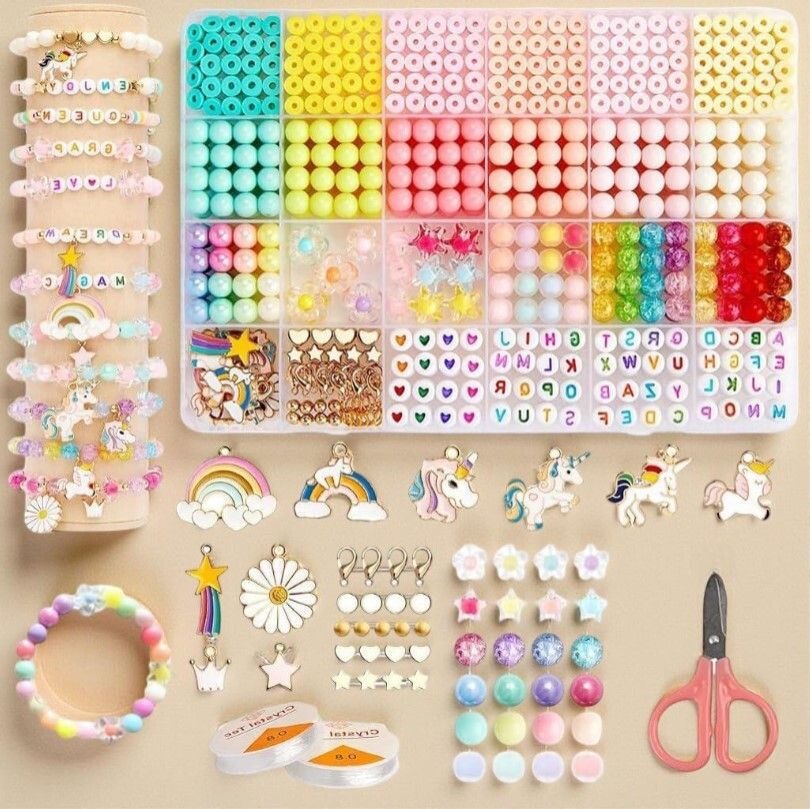 Bracelet Making Kit for Girls | DIY Jewellery Bead Set for Kids-image-25