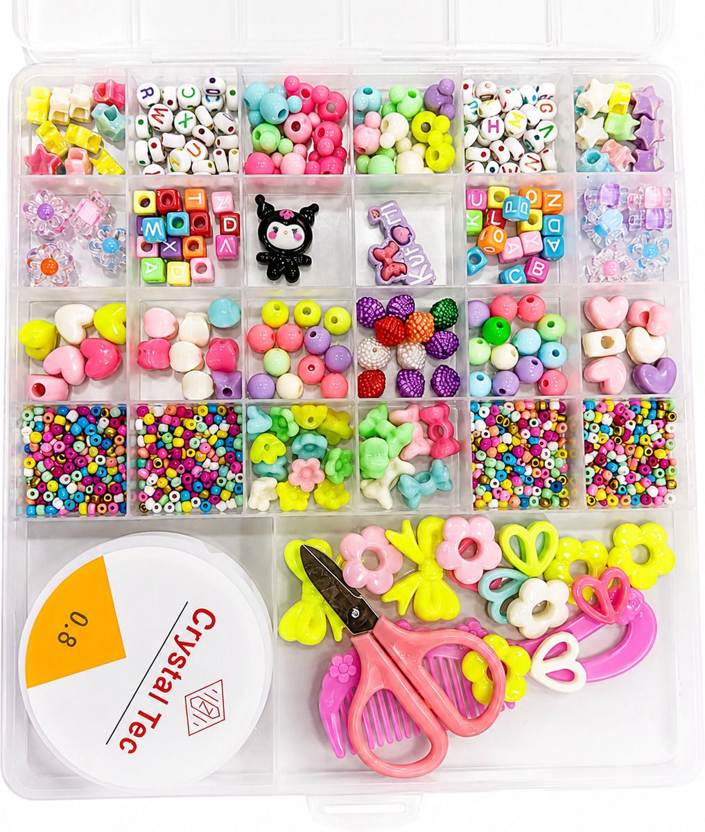 mahakal collective Jewelry Bracelet Making Kit for Girls And Kids, Necklace, Hairband & Rings Craft-picture-32