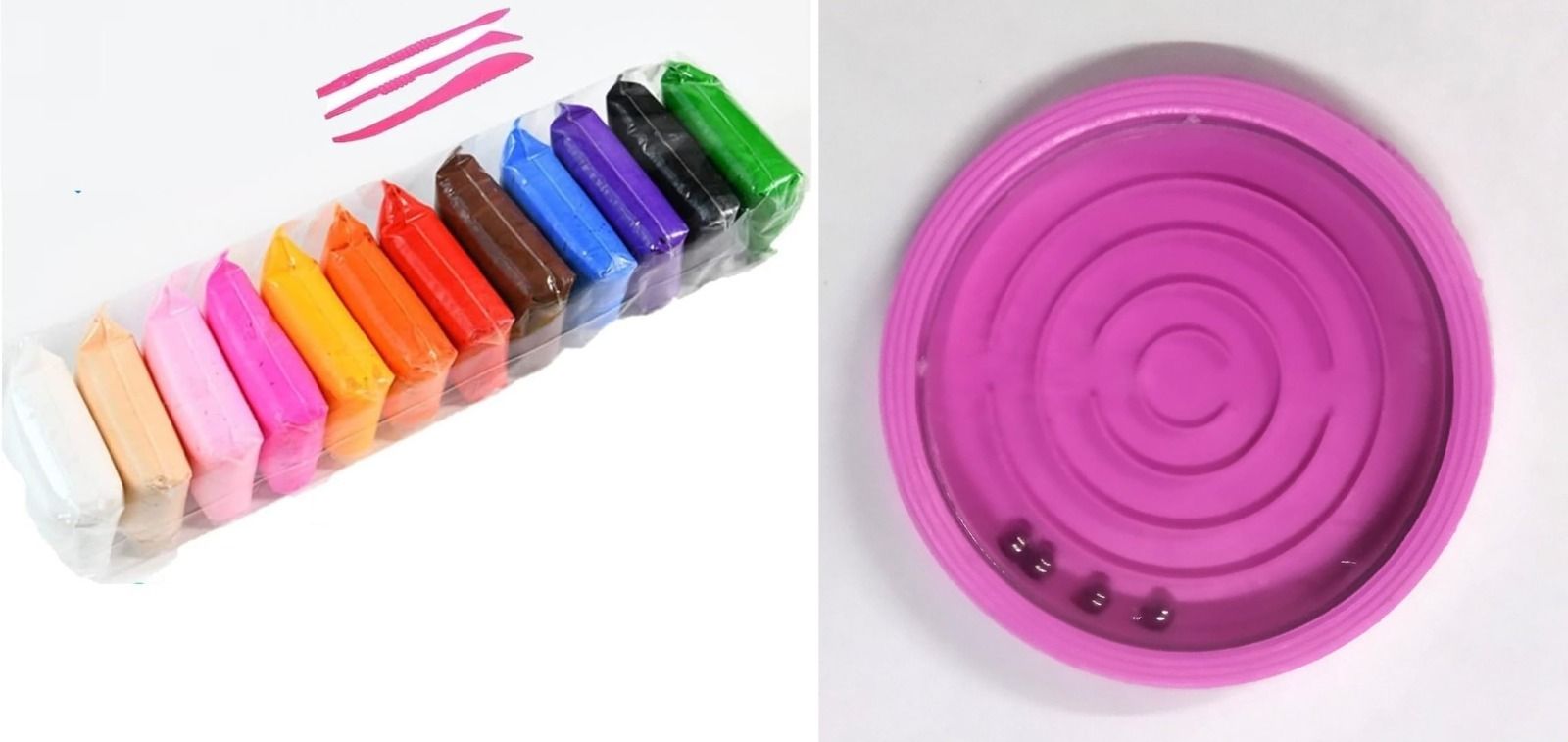 novitash 12 PCS Air Dry Modeling Clay with 1 PCS Moti Game Combo Pack-picture-3