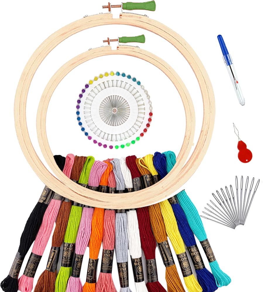qroof Embroidery Materials Beginners Starter Kit A complete pack set-picture-19