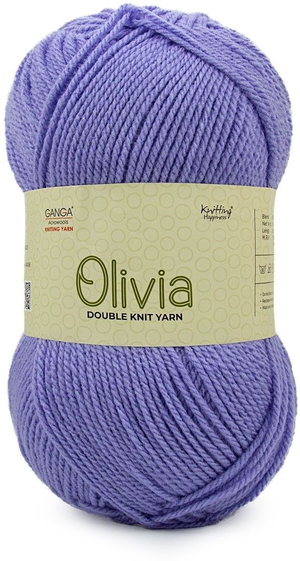 ganga Olivia Hand Knitting and Crochet yarn (Lilacs) (200gms)-picture-27