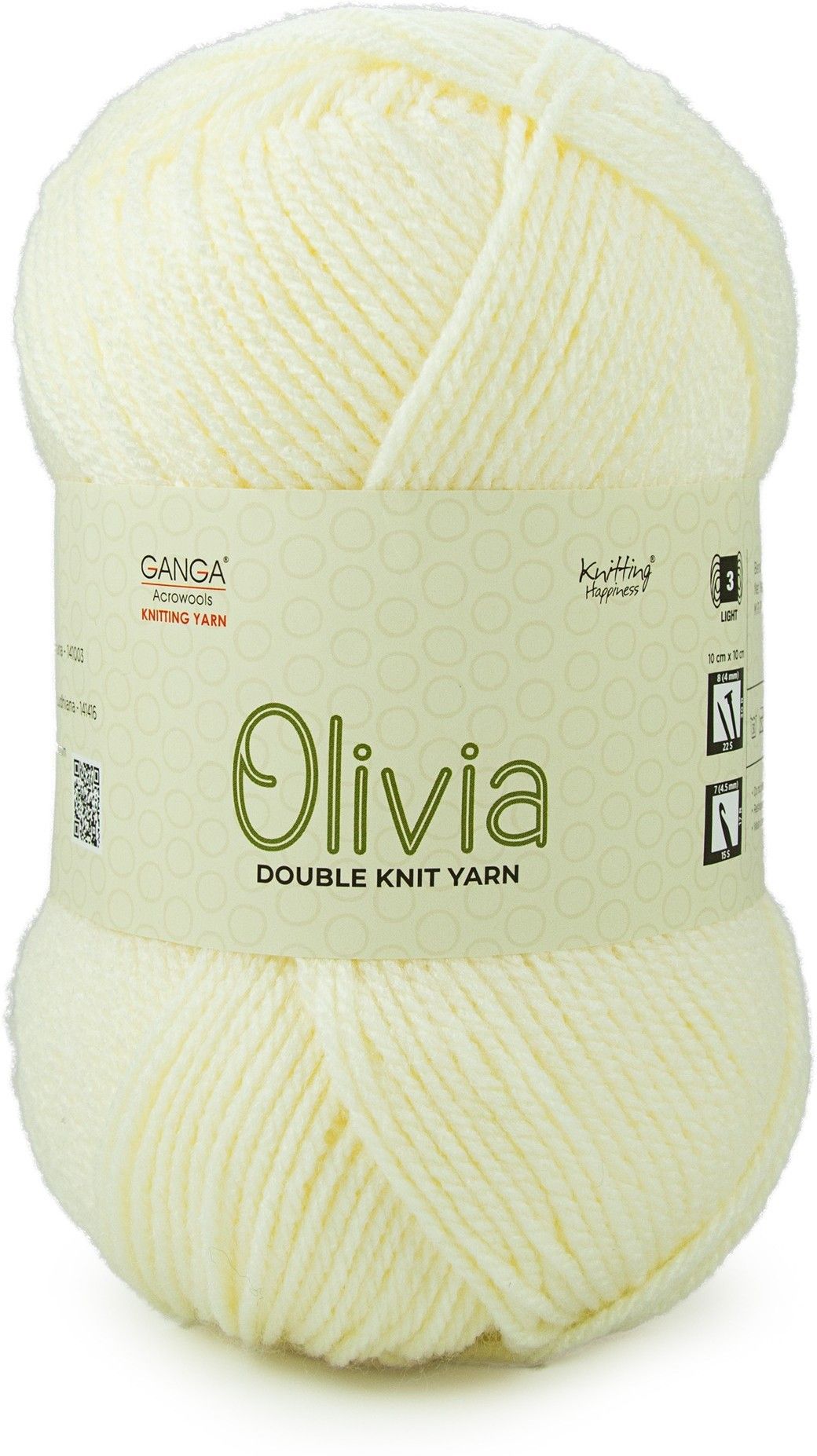 ganga Olivia Hand Knitting and Crochet yarn (Cream) (200gms)-picture-27