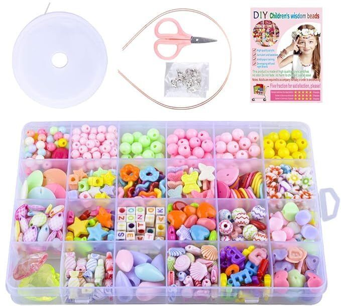 Jewelry Bracelet Making Kit for Girls And Kids, Necklace, Hairband & Rings Craft-image-21