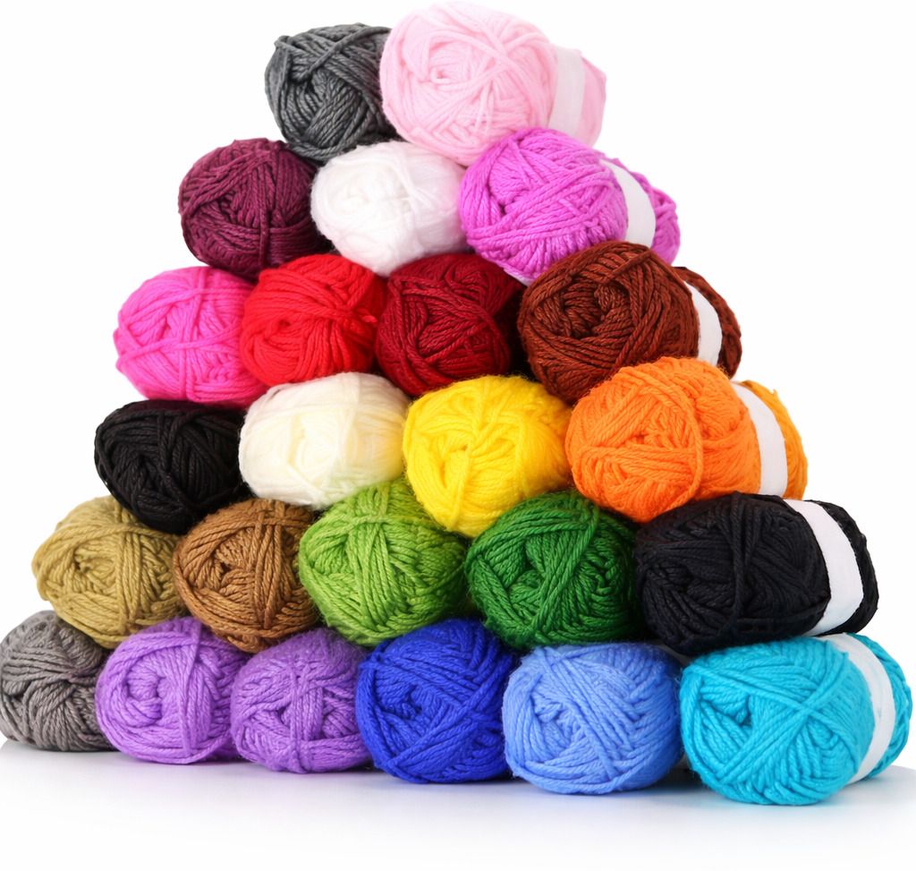 khusha creations Multi 24 Wool Balls for Knitting & Crochet DIY Craft & Hand Knitting Projects-picture-14