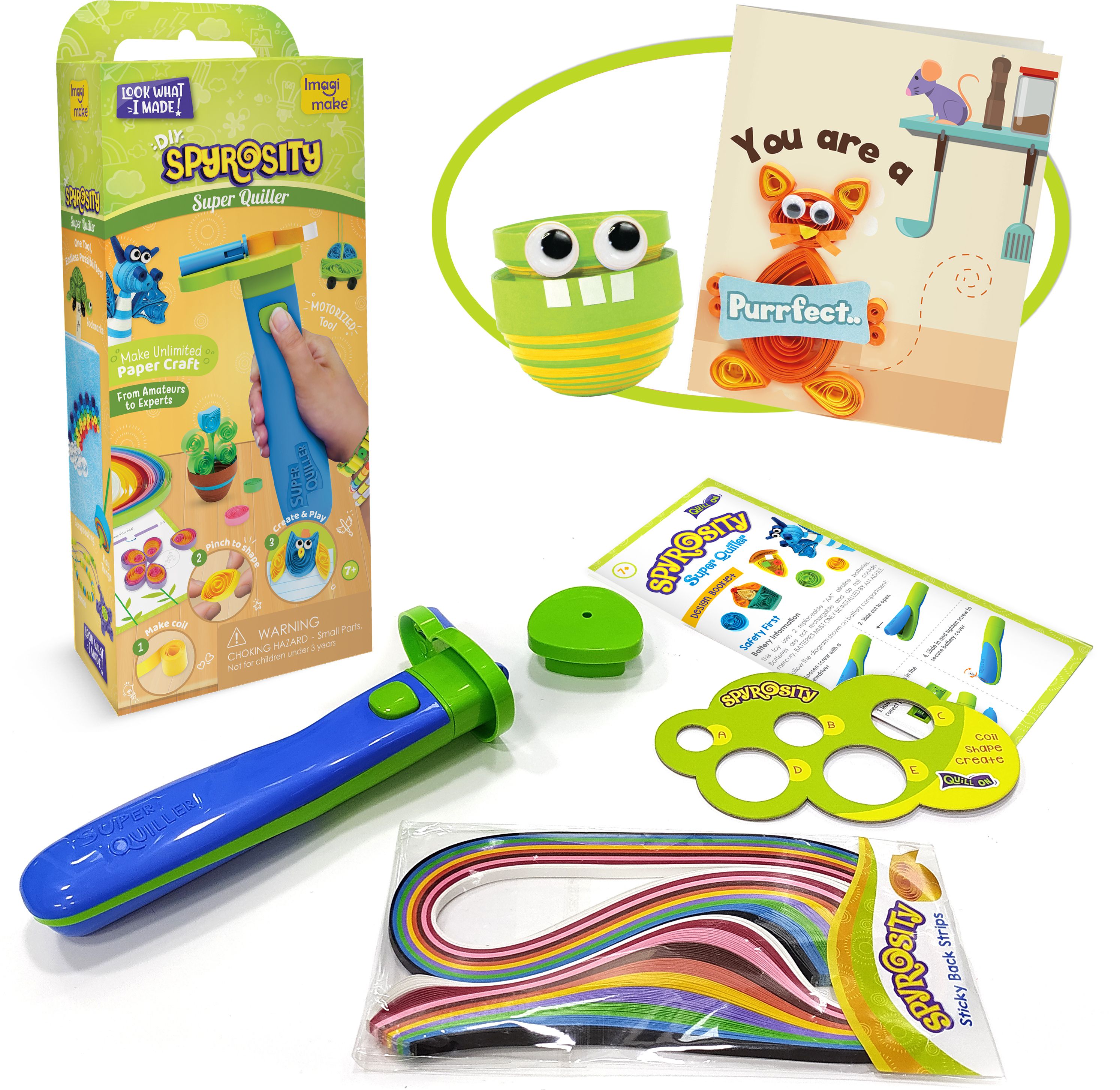 quill on Spyrosity Explore- Quilling Based Creative Toy And Activity Set– With Patent Pending Motorized Tool - For Boys And Girls Above 5 Years (Spyrosity Super Quiller)-picture-13