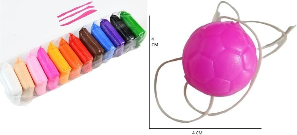novitash 12 PCS Air Dry Modeling Clay with 1 Pcs Magic Swing Ball Combo Pack-picture-17